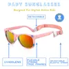 Juli Baby Sonnenglas Säugling Nette Sonnenbrille Muster Für Mädchen Jungen mit verstellbarem Riemen 0-24 Monate BPA Free 7002