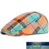 ファッション春の夏のピーク目隠しの帽子のためのメンズのベレー帽のニュースボーイチェック柄フレンチスタイルの屋外の太陽の帽子のバイザーカスケットの帽子工場価格専門のデザイン品質