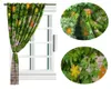 3d Curtain Beautiful Bedroom Green Plants On The Brick Wall Living Room Kitchen Window Blackout & Drapes