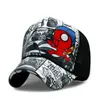 Groothandel volwassen zomer zon hoeden mannen cool hiphop punk rock truck cap vrouwen mode mesh baseball caps q0911