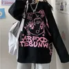 Neue Koreanische Niedliche Cartoon Gestrickte Pullover Winter Y2k Harajuku Japanische Anime Casual Punk-Stil Frauen Lose Ulzzang Kawaii Y0907