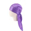 Baby Gift Solid Color Designer Kids Durags Satin Head Wrap06234742
