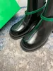 Designer famosos famosos de alta qualidade outono e inverno botas nova fivela dupla letra de salto baixo mulheres sapatos moda boot couro lace up senhora tamanho 35-40