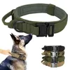 Militärisches taktisches Hundehalsband Deutscher Schäferhund Mittelgroße Hundehalsbänder für das Walking-Training Duarable Hundehalsband-Kontrollgriff 210729