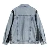 Womens Bebouwde Patchwork Denim Jas Jas Nieuwe Pocket Cardigan Retro Tij Bovenkleding Vrouwelijke Streetwear Baggy Harajuku BF Top 210417