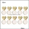 Stud Earrings JewelryStud 10 Stcs Heart Love Earring Lifters Verstelbare hypoallergene ondersteuning Backs PXPB Drop Delivery 2021 9tyxo
