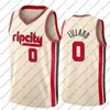 2021 New Damian 0 Lillard Carmelo 00 Anthony Basketball Jerseys 남성 CJ 3 McCollum PortlandTrailblazerscity Red Jersey Black White Shirt