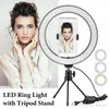 Selfie Ring LED Light Stand 26 cm da 10 pollici mini treppiede dimmeble per per smartphone YouTube tiktok trucco video in studio Tripod Ring L2980919