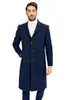 Vestes pour hommes Dewberry Male Navy Blue Overcoat-1020001 P8363..