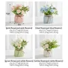 Nordic Artificial Plants For Home Decor Fake Plants Pots Decorative Living Room Decor Bedroom Plant Accessories Garden Decor 210624