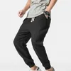Cotton Linen Casual Harem Pants Men Joggers Man Summer Trousers Male Chinese Style Baggy Pants 2020 Harajuku Clothe X0723