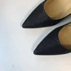 stylishbox ~ t21061306 40 black/silver/grey/gold glitter heels shoes CALF SKIN GENUINE LEATHER 6.5cm sexy pointed claasic shiny