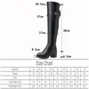 2021 High Women Boots Dij over de knie echte lederen winter groot formaat 41 42 43 66254 Lear