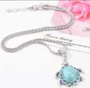 Bébé tortue tibétain argent turquoise pendentif colliers DMTQN059 cadeau de mode style national femmes hommes bricolage collier pendentifs