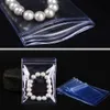 20st / lot transparenta PVC Smycken påsar Väskor Klar Anti-oxidation Zip Lock Earring Hänge Halsband Armband Storage Hållare