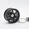 Keychains Metal Car Trims Wheel Hub gummi bakre spegelhängare prydnadsväska nyckelring hängande ring nyckel interiör b2g0