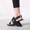 Dress Shoes Pure Color Open Toe 8cm Super High Strange Style Heel Square Leisure Handmade Daily Wear Women Sandals HL330 MUYISEXI