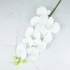Decorative Flowers & Wreaths 100cm Butterfly Orchid Branch Pink White PU Phalaenopsis Artificial Wedding Centerpieces For Home Living Room D
