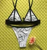 Traje de baño de mujer Bikini Trajes Conjunto Brasileño Blanco y negro Mujeres Bikinis de cintura baja de alta calidad Se adapta a la talla real, tome su normal
