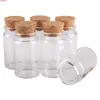 12 stuks 100 ml 47 * 80mm glazen flessen met kurkstopper spice pil container snoep potjes flesjes DIY Craft voor bruiloft giftgoods