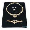 Jóias 14k pulseira de ouro colar das mulheres brincos de braceletes para mulheres