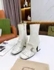 Luksusowy projektantek Nowe kobiece buty do kostki A1 skórzany zamek błyskawiczny podwójny but na obcasie Modka Wygodna najwyższej jakości rozmiar 35-40