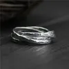 Fyla-modus 100% 999 zilveren ringen Geschenken Vintage Lucky Fish Gesneden Multilayer Ring Thaise Zilveren Sieraden Breedte 5.5mm Gewicht 4.20G 210507