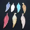 Angel Wing Crystal Pendant Necklaces Adjustable Snake Chain Reiki Healing Stone Natural Gemstone Necklace for Women Men