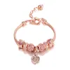 Bracelets de charme de papillon en cristal élégant bracelets Gold Beads Bracelets pour femme Bijoux Pulseira Feminina 2022 Cadeau du Nouvel An