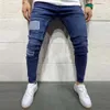 Moda Sokak Erkekler Kot Pantolon Casual Harajuku Kişilik Baskı Slim Fit Denim Jeans Pantolon Erkekler Giyim # 40 x0621