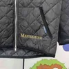 Mastermind mmj skelett broderad gingham ljus jacka trend män kvinnor lätta bomulljackor höst vinter coat 8w6y