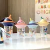 Najnowsze 17 uncji Kubki dla dzieci z tworzywa sztucznego mleka, słomki w kształcie UFO, różne style kubków wodnych, obsługa niestandardowych logo