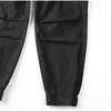 Frühling und Herbst Multi Pocket Herren Hosen Bind Füße Schwarze Jogginghosen im Freien Joggen Lässige Overaller Europäischen amerikanischen Trend Einfachheit Stickerei Logo