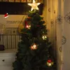 Strings LED Kerstboom licht lichtgevende ster string batterij doos vijfpuntige decoratie kleine kleur lamp vakantie