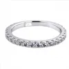 2024 Bröllopsringar Emerald Cut 2CT Lab Diamond Promise Ring Set Sterling Sier Engemen T Moissanite Weding Band for Women Bridal Party Jewelry