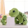 wholesale Animali imbalsamati da 20 cm Super Green Big Eyes Tortoise Turtle Animal Bambini Baby Birthday Christmas Toy Gift 2029 Y2