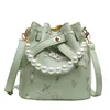 HBP Evening Bags 2 Set Bag Pearl Lady Handbag 2022 Casual Lace Flower Shoulder Women Fashion Diagonal