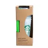 Starbucks 24OZ/710ml transparenter Becher mit Strohhalmen, wiederverwendbar, venti-frosted, eiskaltes Getränk, dicke Plastikbecher für Kaffee, Cappuccino H1102