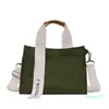 Cross Body Canvas Tote Bag Fashion Designer Crossbody With Zipper And Pocket Women Shoulder Messenger Book For Student