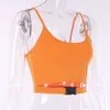 Kayotuas, camiseta para mujer, moda de verano, Sexy, con tirantes, hebilla personalizada, Tops, informal, sin mangas, ropa corta para discoteca 210522