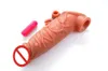 Hombre de silicona juguete sexual extensiones de pene pene agrandar manga productos sexuales para adultos niña o mujer juguetes de masturbación 5355060