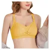 Front Open Nursing Bra Maternity Cotton Breastfeeding Pregnant Women Bralette Wire Free Maternal Underwear Lactation Clothes Y0925