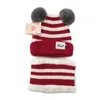 Cappelli pullover unisex Cappello in lana lavorato a maglia per bambini Berretti per bambini autunnali e invernali Berretto per bambini caldo addensato in peluche