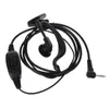 Talkie-walkie Ear Fone Hook 1pin 2.5mm Jack Fone par oreille PTT Mic vers Motorola TKLR T3 T6 Radio T6200