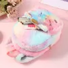 STOCK DHL 23cm big size Plush Unicorn Backpack Children's Cartoon School Bag Cute Unicorn-Bag Unicorn-Backpack Bags Mini Pink Back Pack Schoolbag 5921