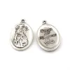 100pcs Antique Silver Alloy San Judas Tadeo Charm Pendants For Jewelry Making Bracelet Necklace DIY Accessories 16.5x25.5mm A-450