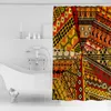 Shower Curtains WARMTOUR Curtain South African Traditional Ethnic Style Extra Long Fabric Bath Bathroom Decor Sets