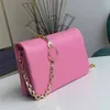 Dicky0750 Crossbody Torby całe torebki łańcuchowe Clutch Lady Envelope Klasyczna torba na ramię dla kobiet łańcuchy mody torebki