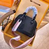 Women's Handbag Alma Bb shell bag Top handle Shoulder Bags Chain Messenger Bag patent leather