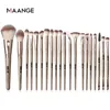 Makeup Brushes Set 20 Pcs Professional Travel Make Up Brush Foundation Eyeshadow Blush Brush Kabuki Blending Concealers Face Powder Eye Cosmetics Brushes Kit